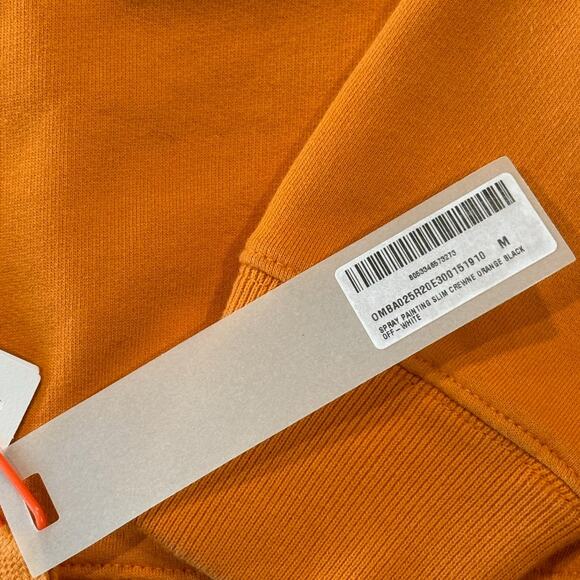 Off White Spray Painting Slim Crewneck *NEW WITH TAGS*SIZE M - Picture 9 of 9